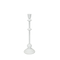 Hello Honey® Antique White Sand Finish Tall Metal Taper Candle Holder